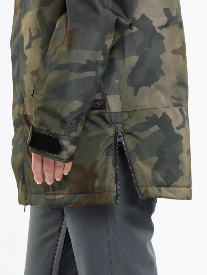 Womens Jackets Volcom Paxson 2L Tds Infrared Parka 8211 Cloudwash Camo