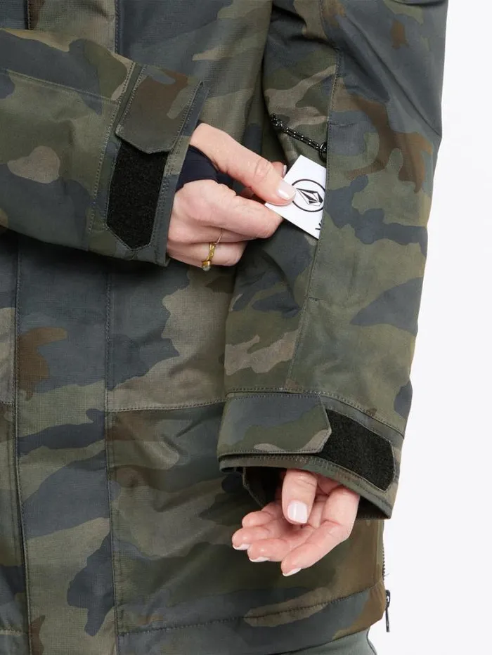 Womens Jackets Volcom Paxson 2L Tds Infrared Parka 8211 Cloudwash Camo