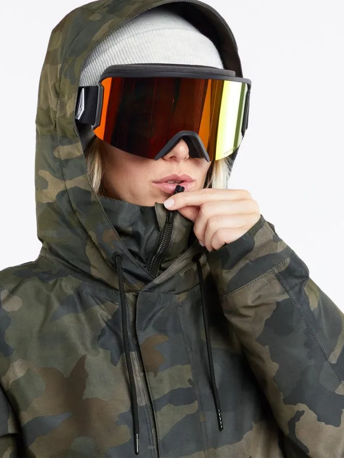 Womens Jackets Volcom Paxson 2L Tds Infrared Parka 8211 Cloudwash Camo