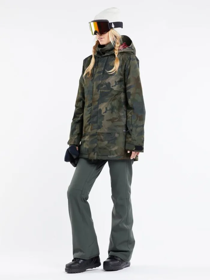 Womens Jackets Volcom Paxson 2L Tds Infrared Parka 8211 Cloudwash Camo