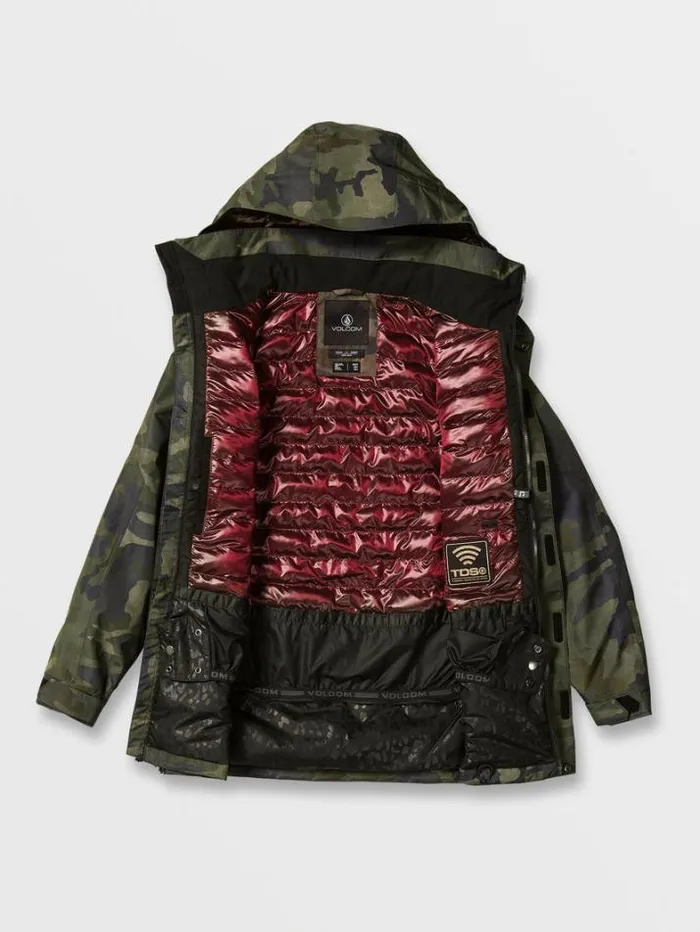 Womens Jackets Volcom Paxson 2L Tds Infrared Parka 8211 Cloudwash Camo