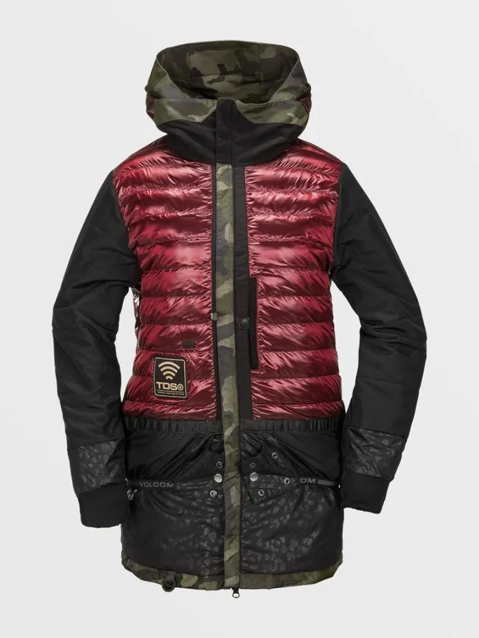 Womens Jackets Volcom Paxson 2L Tds Infrared Parka 8211 Cloudwash Camo