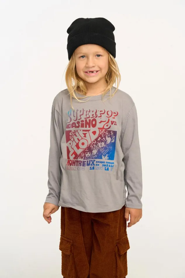 WomensKids Music Chaser Brand Pink Floyd Montreux Long Sleeve Tee