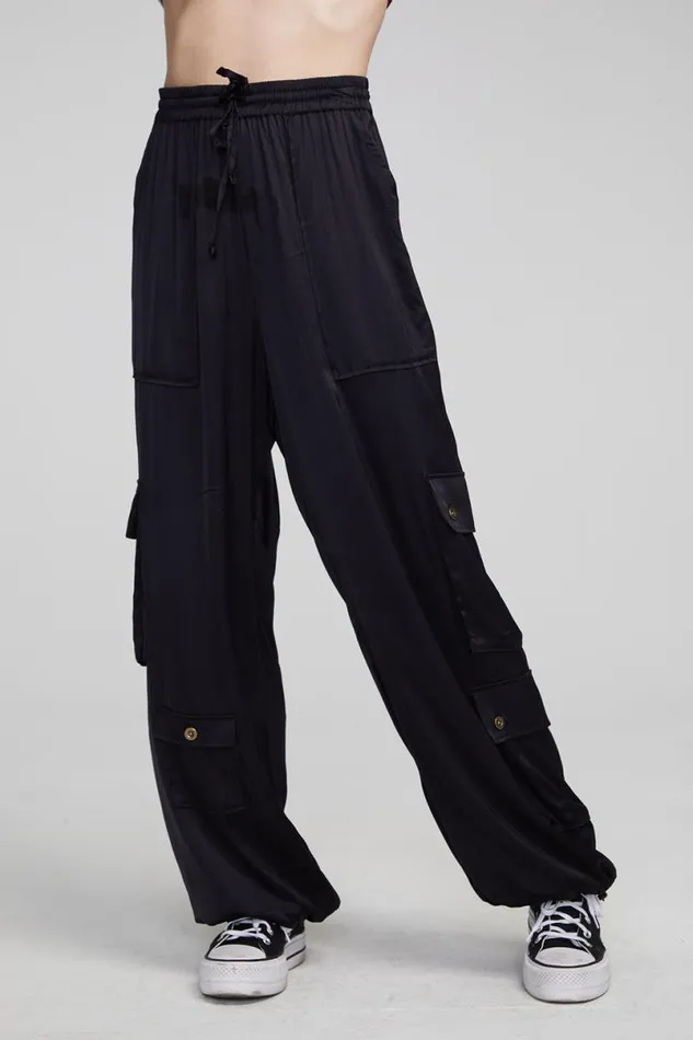 Womens Loungewear Chaser Brand Billyy Shadow Black Trousers