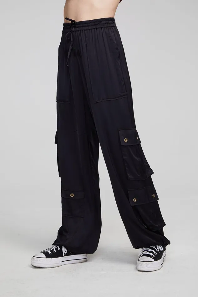 Womens Loungewear Chaser Brand Billyy Shadow Black Trousers