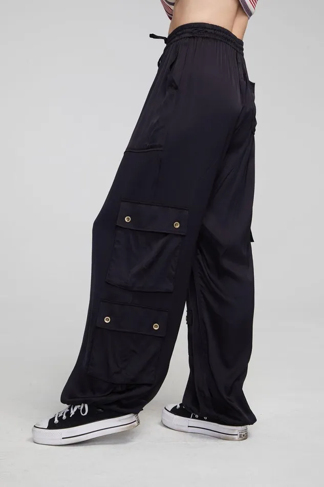 Womens Loungewear Chaser Brand Billyy Shadow Black Trousers