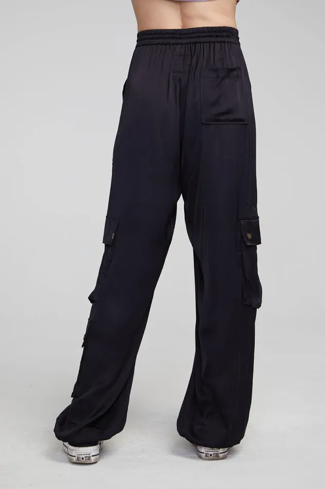 Womens Loungewear Chaser Brand Billyy Shadow Black Trousers