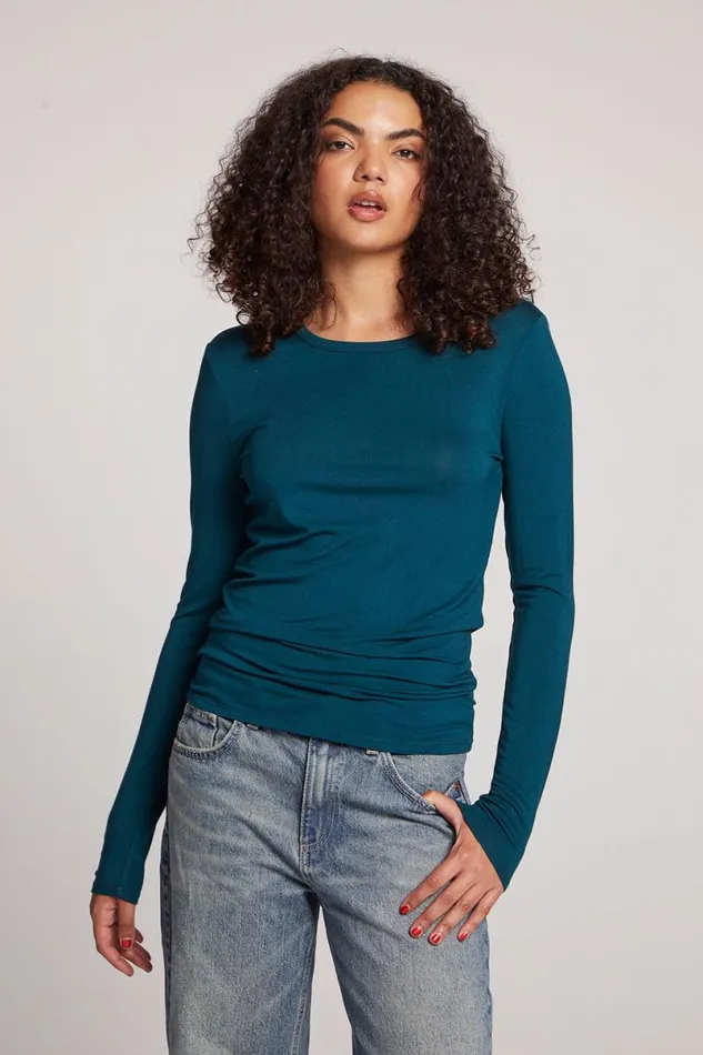 Womens Loungewear Chaser Brand Reeves Dark Sea Long Sleeve
