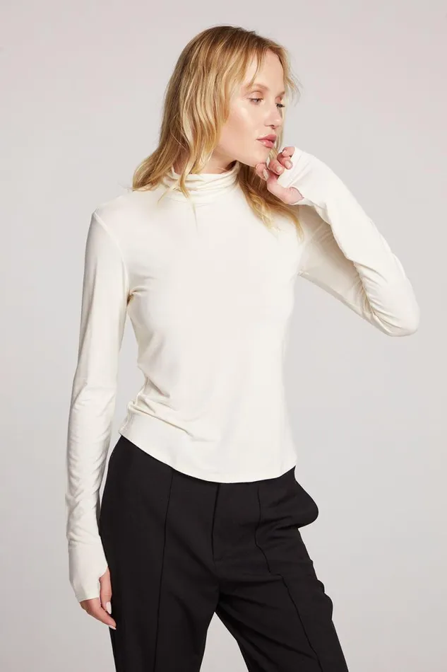 Womens Loungewear Chaser Brand Vicente Starry White Long Sleeve