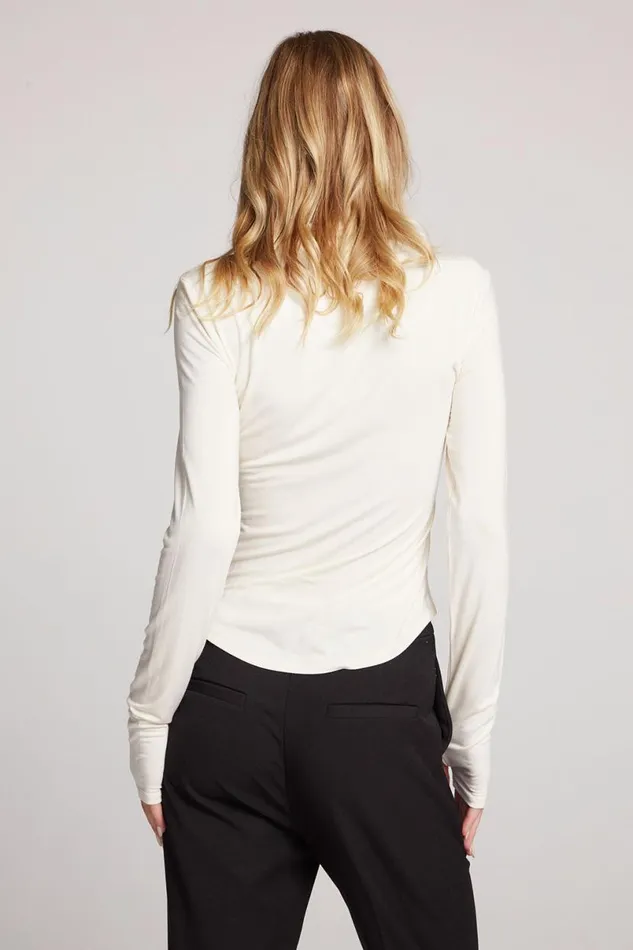 Womens Loungewear Chaser Brand Vicente Starry White Long Sleeve