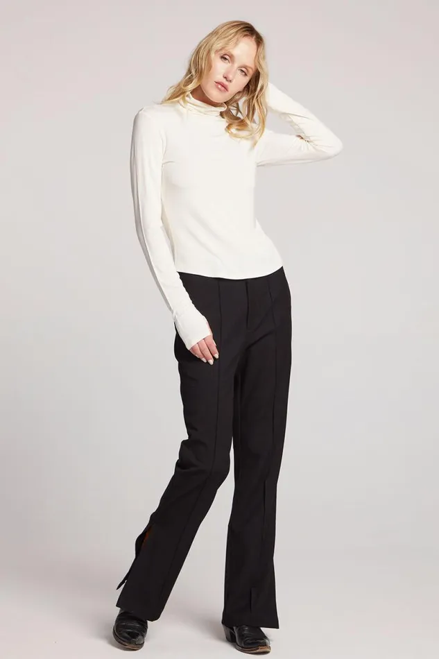 Womens Loungewear Chaser Brand Vicente Starry White Long Sleeve