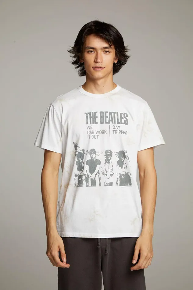 WomensMens Music Chaser Brand The Beatles Day Tripper Crew Neck Tee