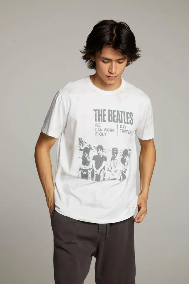 WomensMens Music Chaser Brand The Beatles Day Tripper Crew Neck Tee