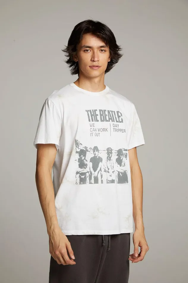 WomensMens Music Chaser Brand The Beatles Day Tripper Crew Neck Tee