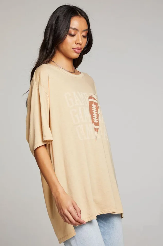 Womens Music Chaser Brand Game Day Bolt One Size Tee
