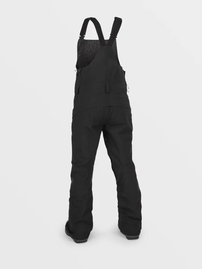 Womens Pants Volcom Elm Stretch Gore Bib Overalls 8211 Black