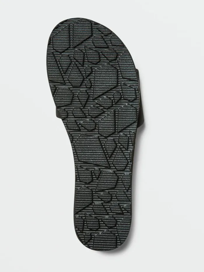 Womens Sandals Volcom Simple Slide Sandals 8211 Black