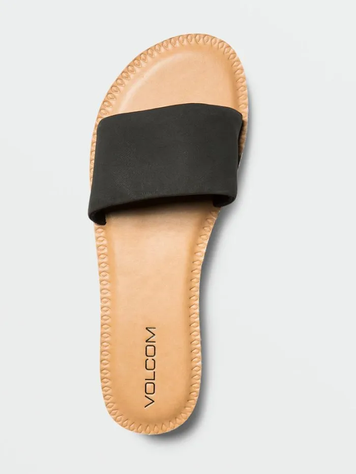 Womens Sandals Volcom Simple Slide Sandals 8211 Black