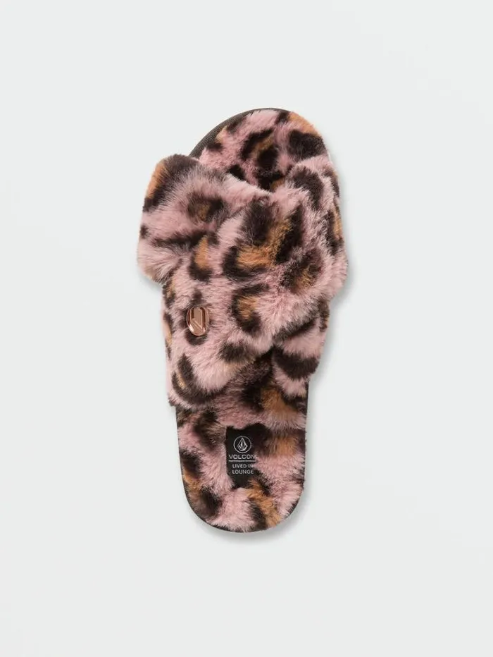 Womens Slippers Volcom Lived In Lounge Slippers 8211 Raisin
