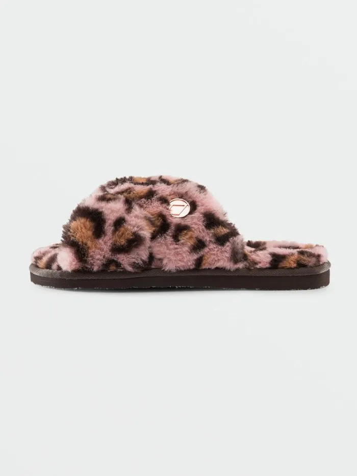 Womens Slippers Volcom Lived In Lounge Slippers 8211 Raisin