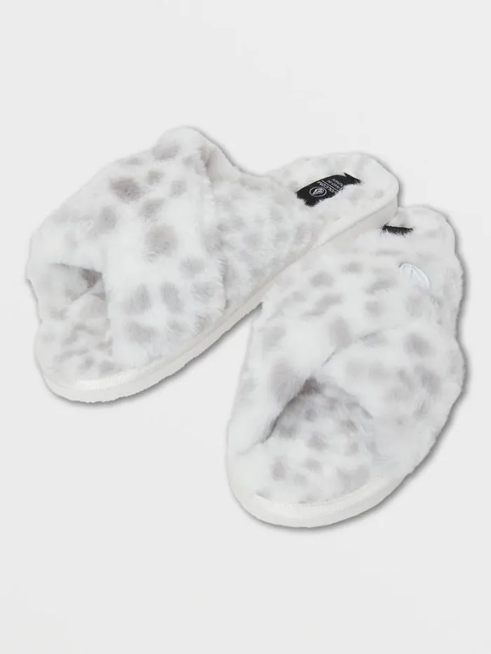 Womens Slippers Volcom Lived In Lounge Slippers 8211 Star White