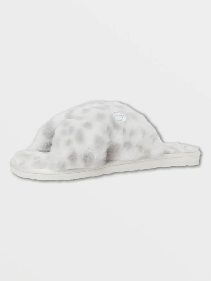 Womens Slippers Volcom Lived In Lounge Slippers 8211 Star White