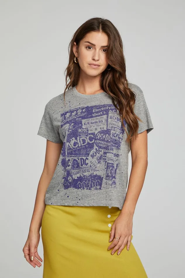 Womens Tops Chaser Brand ACDC 8211 Collage