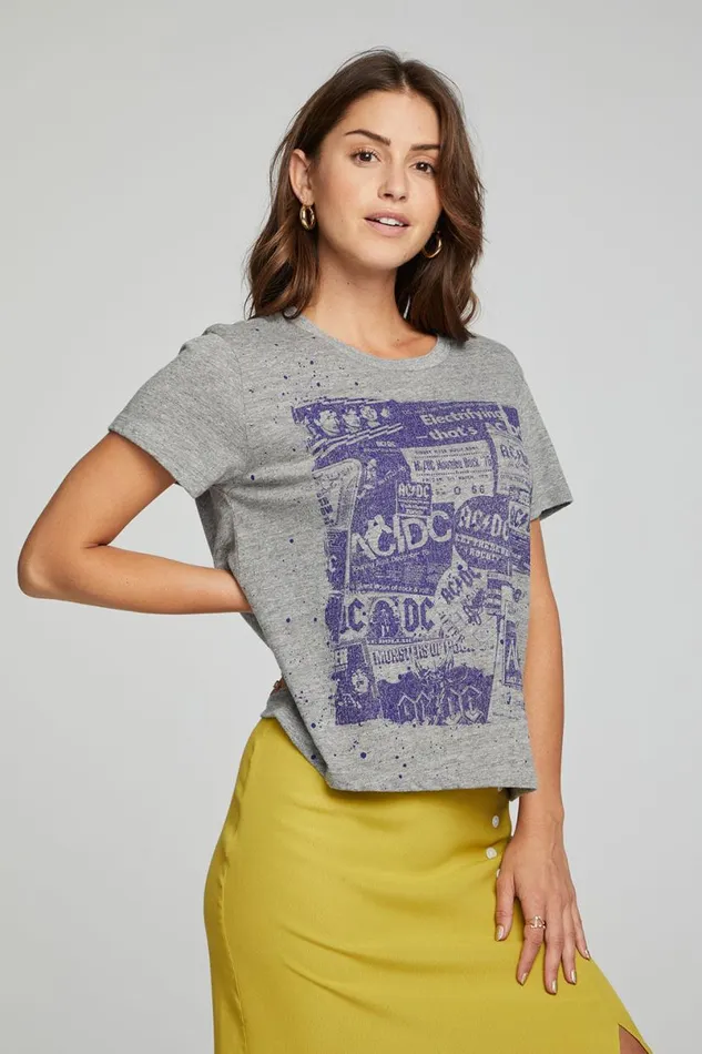 Womens Tops Chaser Brand ACDC 8211 Collage