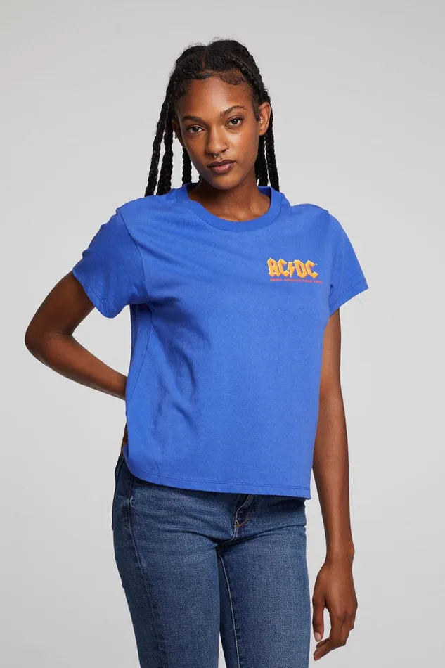 Womens Tops Chaser Brand ACDC Who Made Who Tee