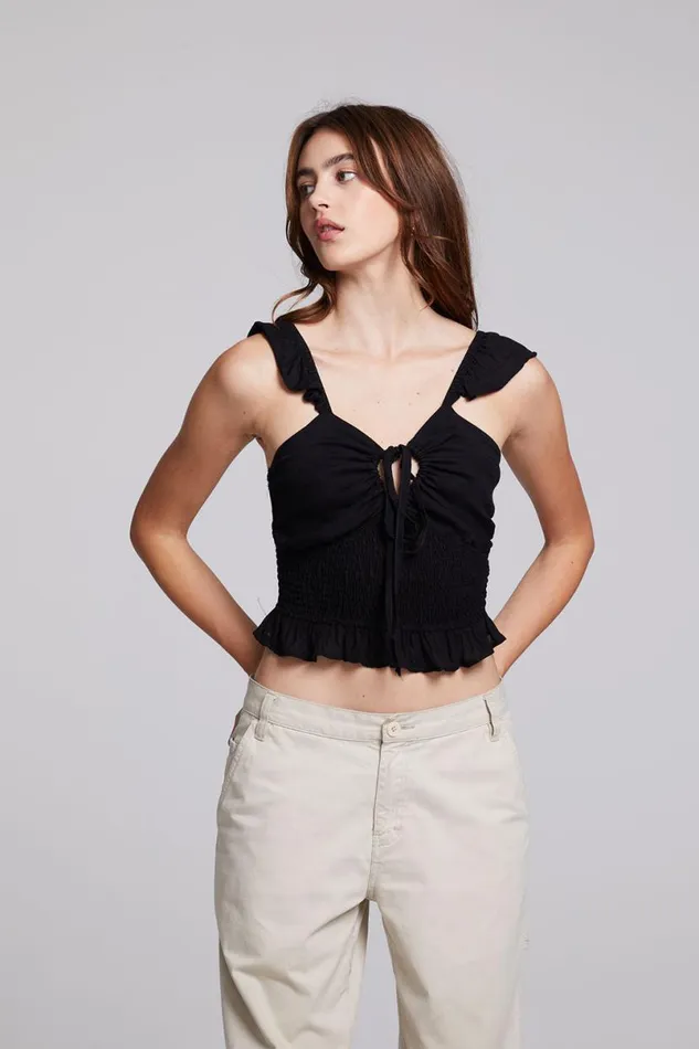 Womens Tops Chaser Brand Alessia Black Blouse