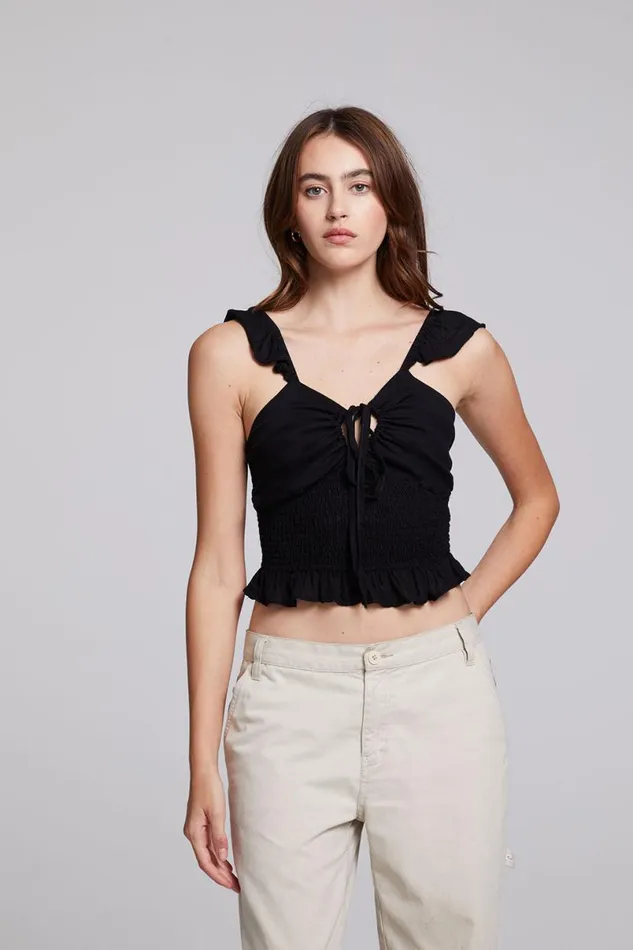 Womens Tops Chaser Brand Alessia Black Blouse