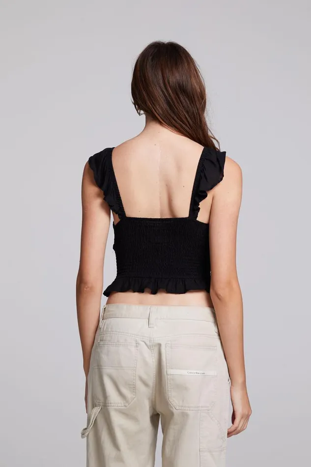 Womens Tops Chaser Brand Alessia Black Blouse