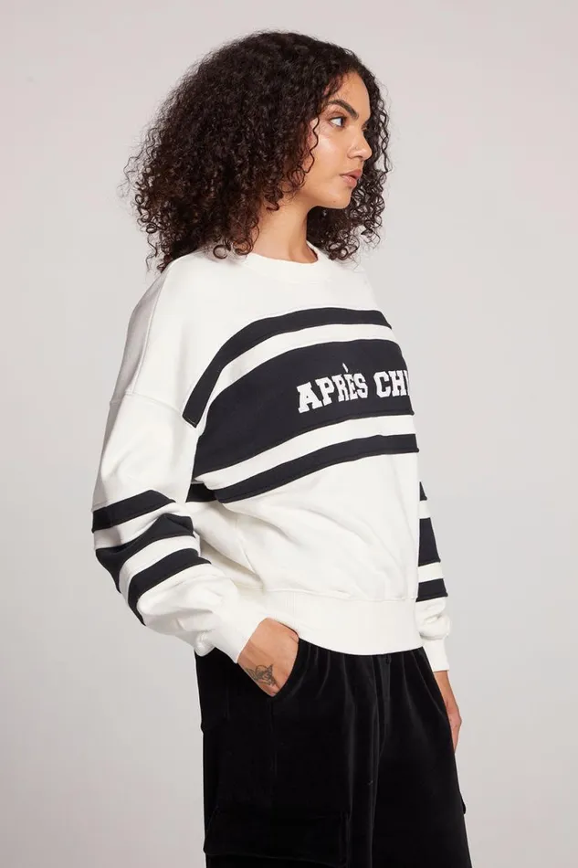Womens Tops Chaser Brand Apres Chic Colorblock Pullover