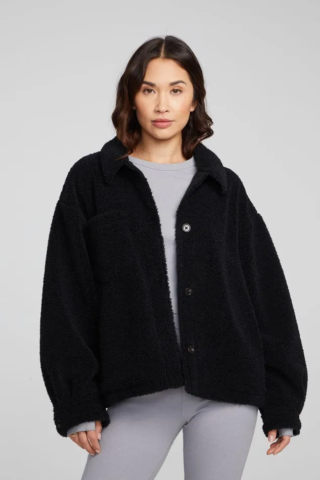 Womens Tops Chaser Brand Bolt Shadow Black Jacket