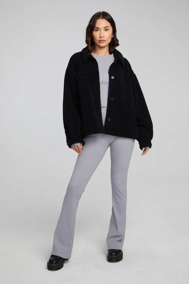 Womens Tops Chaser Brand Bolt Shadow Black Jacket