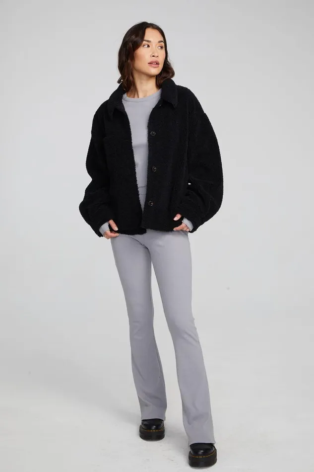 Womens Tops Chaser Brand Bolt Shadow Black Jacket