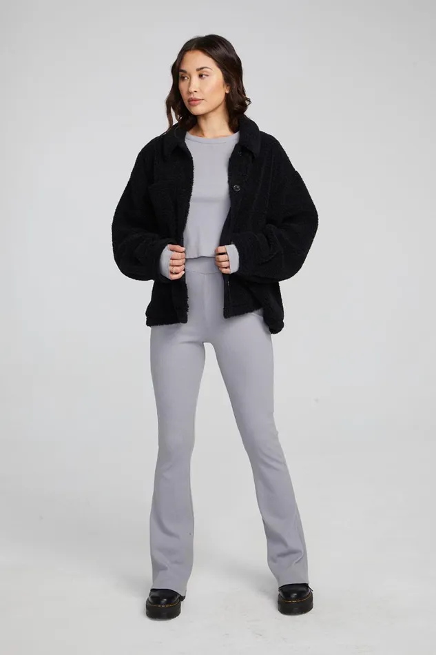 Womens Tops Chaser Brand Bolt Shadow Black Jacket