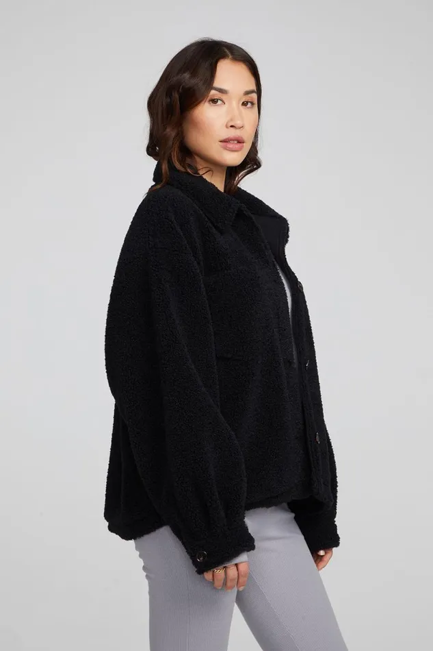 Womens Tops Chaser Brand Bolt Shadow Black Jacket