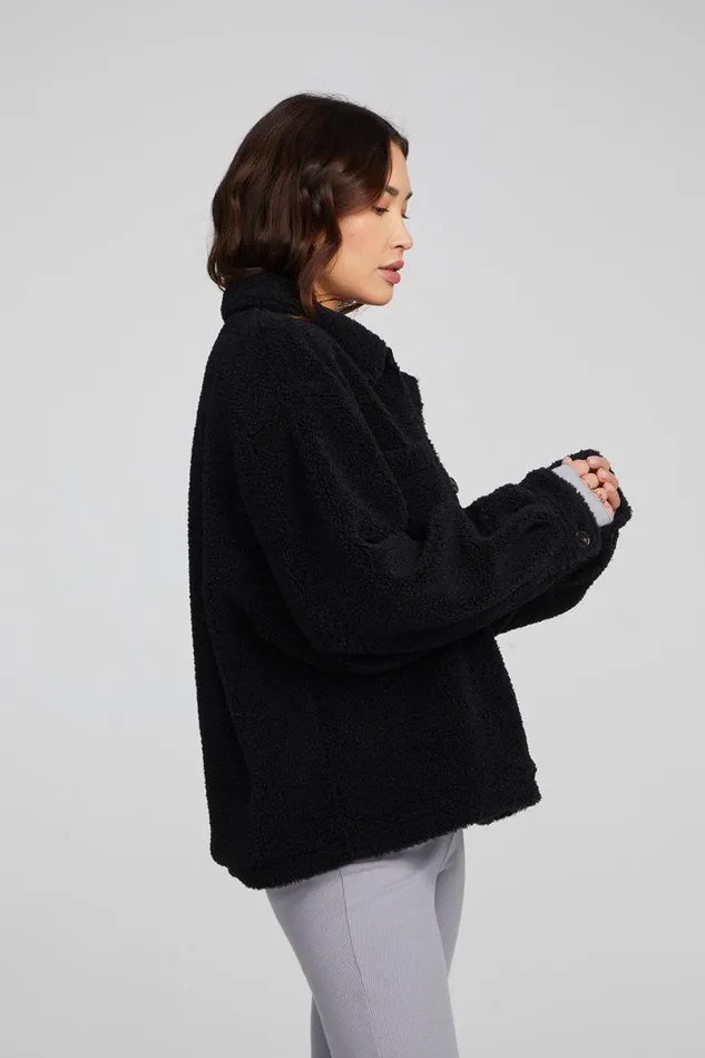 Womens Tops Chaser Brand Bolt Shadow Black Jacket