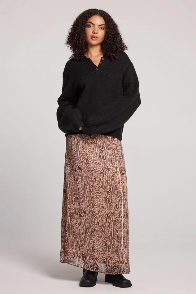 Womens Tops Chaser Brand Church Licorice Long Sleeve