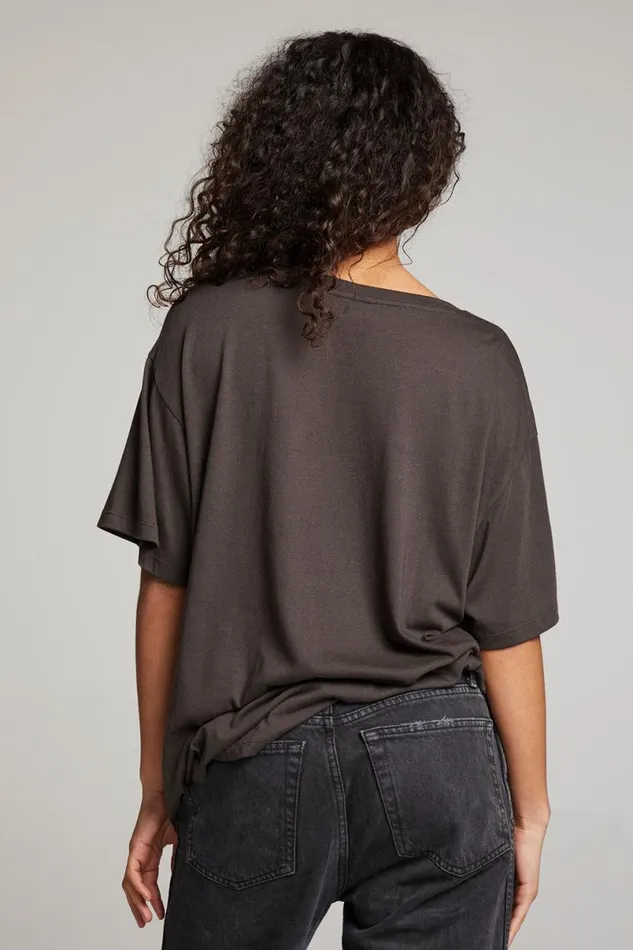 Womens Tops Chaser Brand Grateful Dead Top Hat Skull Tee