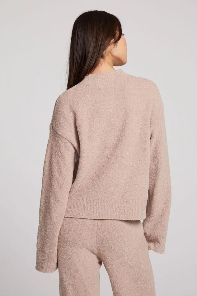 Womens Tops Chaser Brand Hanover Toasted Coconut Pullover