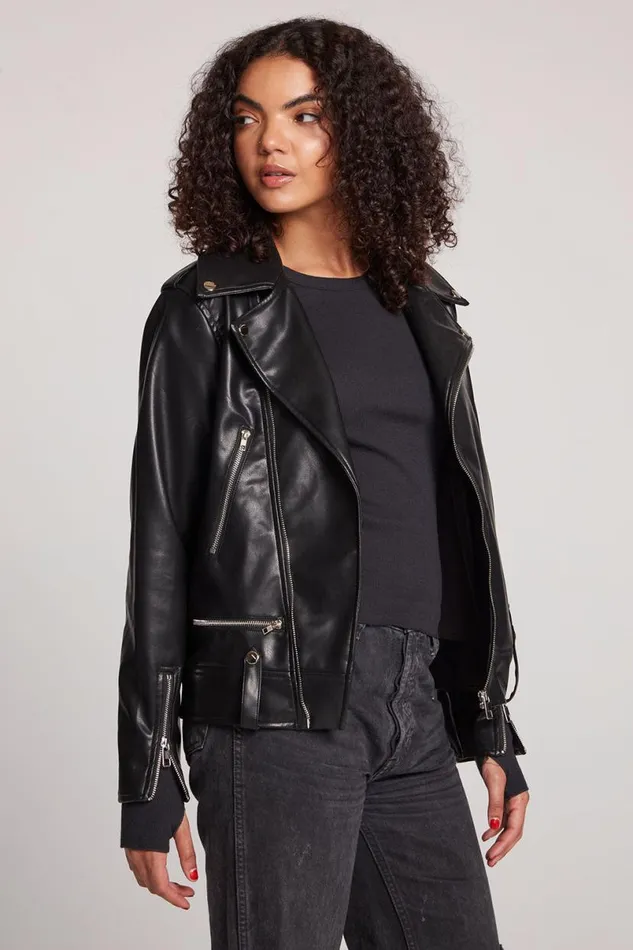 Womens Tops Chaser Brand Harley Licorice Jacket
