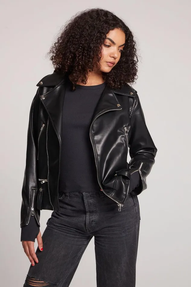 Womens Tops Chaser Brand Harley Licorice Jacket