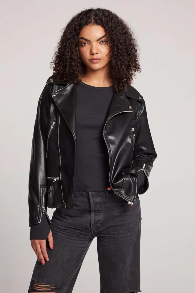 Womens Tops Chaser Brand Harley Licorice Jacket