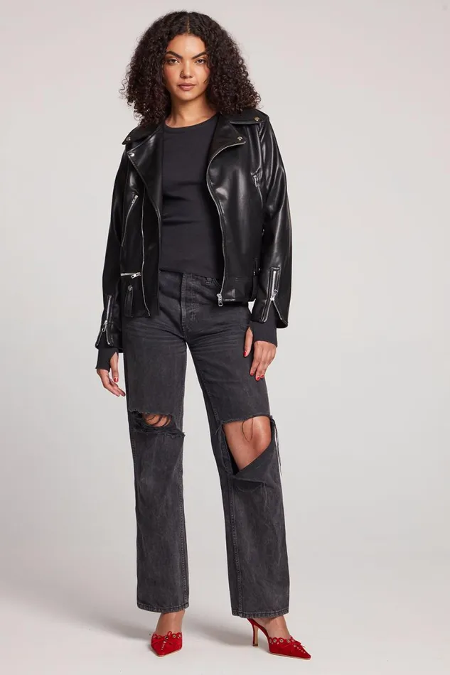 Womens Tops Chaser Brand Harley Licorice Jacket