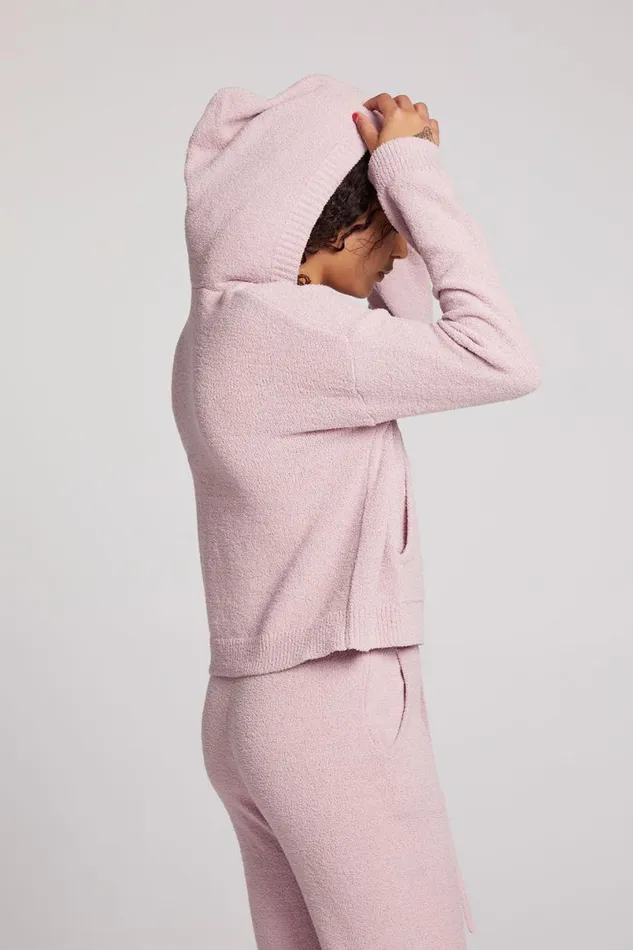Womens Tops Chaser Brand Hazen Mauve Rose Pullover