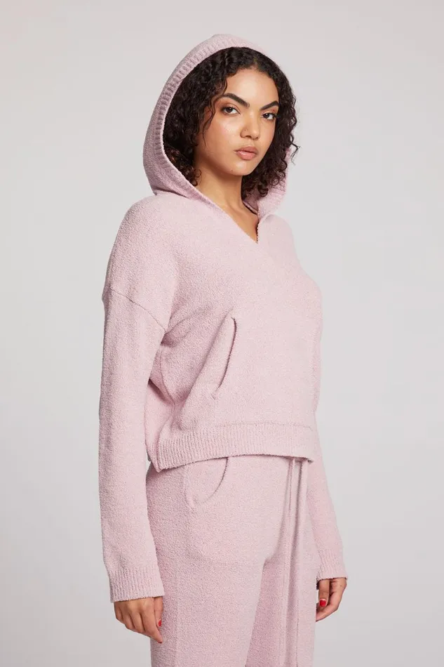 Womens Tops Chaser Brand Hazen Mauve Rose Pullover