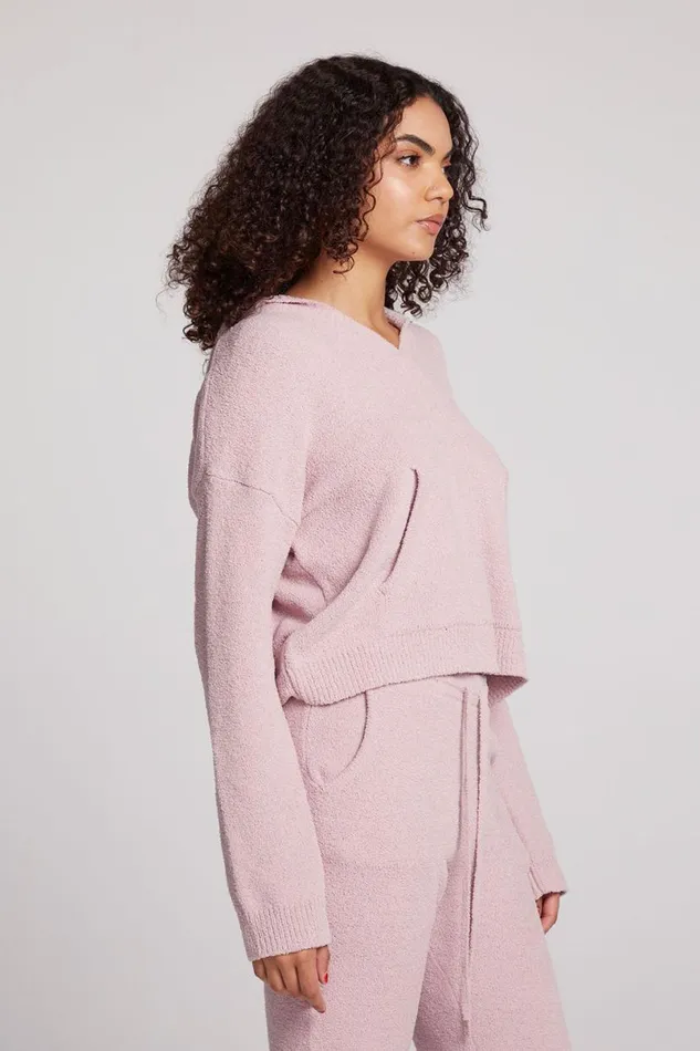 Womens Tops Chaser Brand Hazen Mauve Rose Pullover