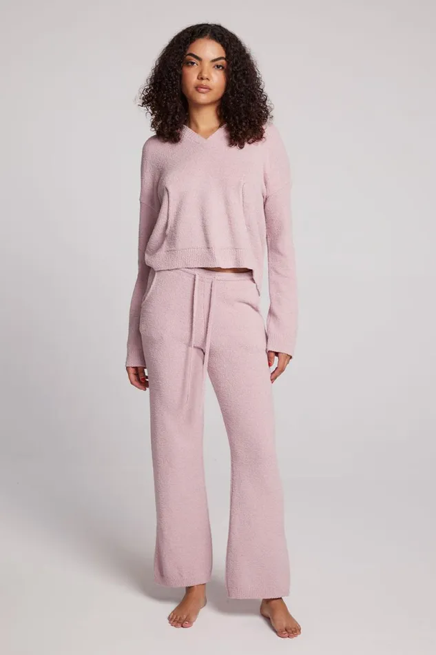 Womens Tops Chaser Brand Hazen Mauve Rose Pullover